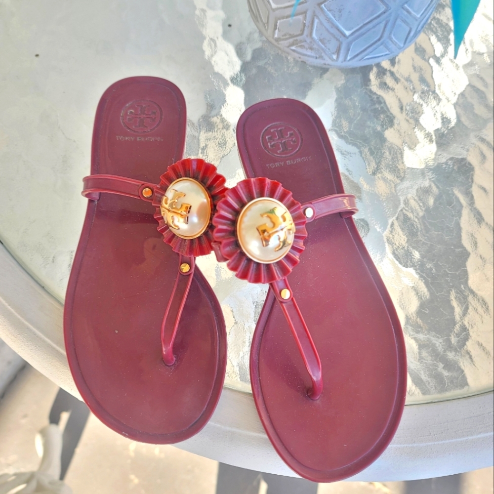 Tory Burch Women's Burgundy Sandals
